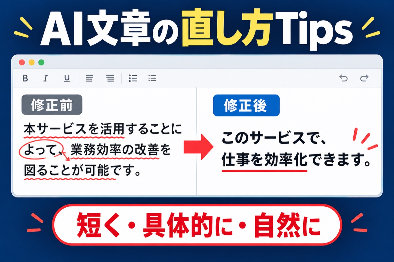 AI文章の直し方Tips